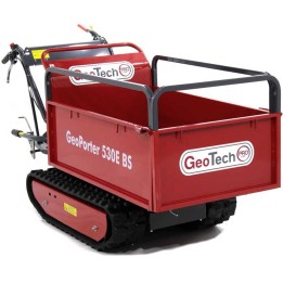 GeoPorter 530E BS telaketjuminitransporter 500 kg 6 5 HP laajennettava lava