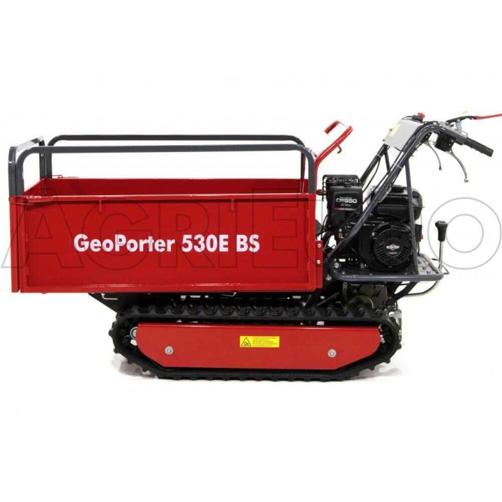 GeoPorter 530E BS telaketjuminitransporter, 500 kg, 6,5 HP, laajennettava lava