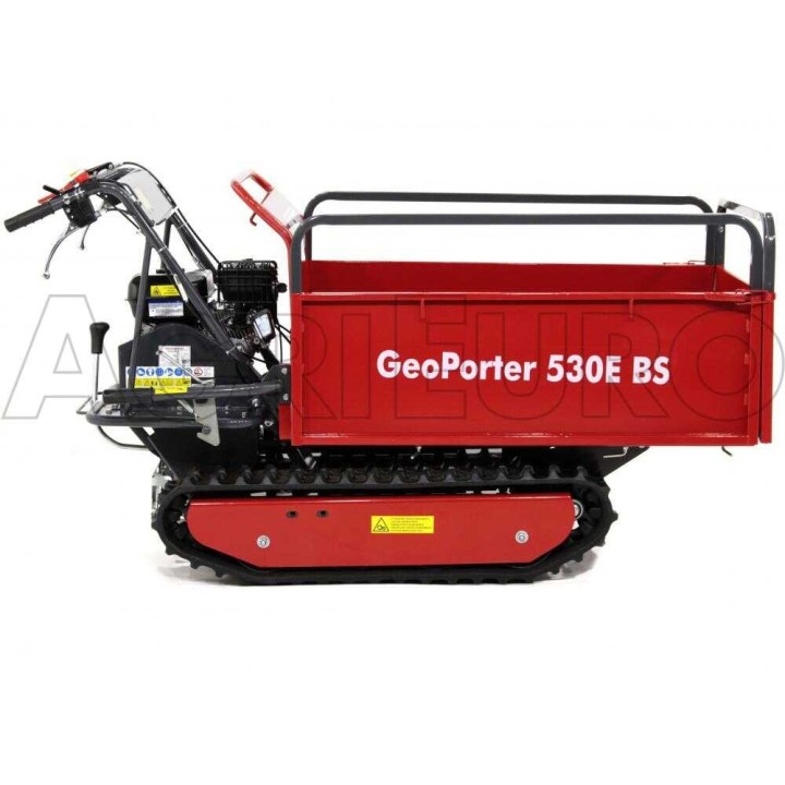 GeoPorter 530E BS telaketjuminitransporter, 500 kg, 6,5 HP, laajennettava lava