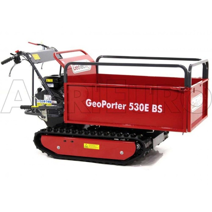 GeoPorter 530E BS telaketjuminitransporter, 500 kg, 6,5 HP, laajennettava lava
