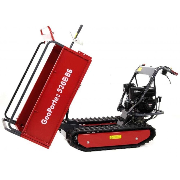 GeoPorter 530E BS telaketjuminitransporter, 500 kg, 6,5 HP, laajennettava lava