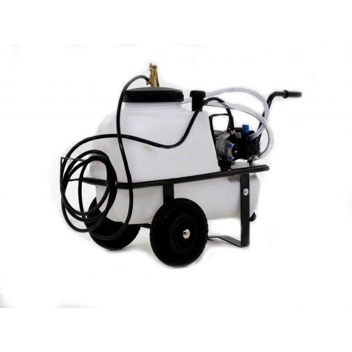 Comet MC 18 ruiskutuspumppu, sähkömoottori 0,6 HP, kärry ja 50 l säiliö