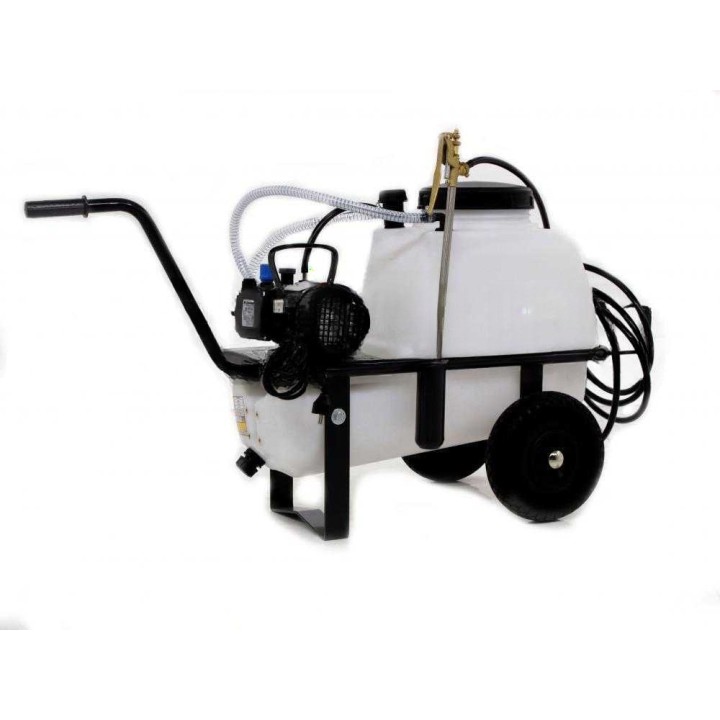 Comet MC 18 ruiskutuspumppu, sähkömoottori 0,6 HP, kärry ja 50 l säiliö