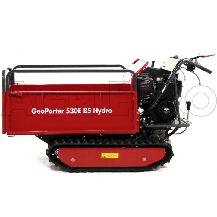 GeoTech Pro GeoPorter 530E BS Hydro moottorikärry, 500 kg, 10 HP, hydraulinen kippaus