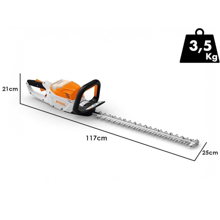 STIHL HSA 60 akkukäyttöinen pensasleikkuri, 36 V, 60 cm, ilman akkua ja laturia