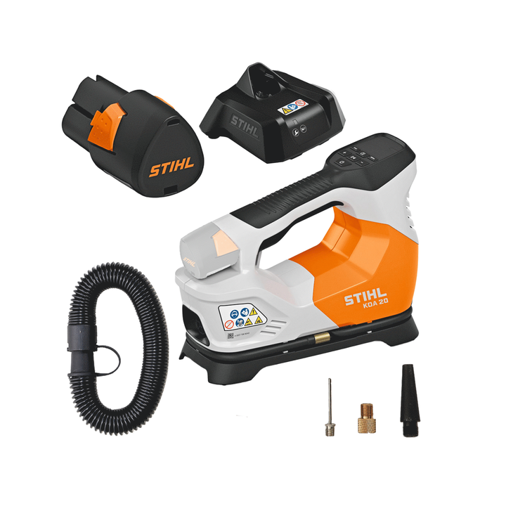 STIHL KOA 20 akkukompressori 10 8 V 2 6 Ah akku ja laturi