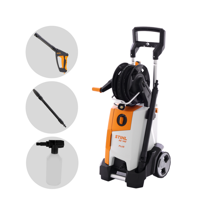 STIHL RE 140 PLUS kylmävesipainepesuri 180 bar 510 l h