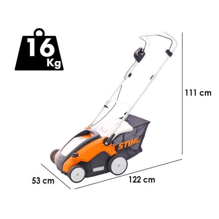STIHL RLE 240 sähköinen nurmikon ilmaaja, 1 500 W, 34 cm, 50 l