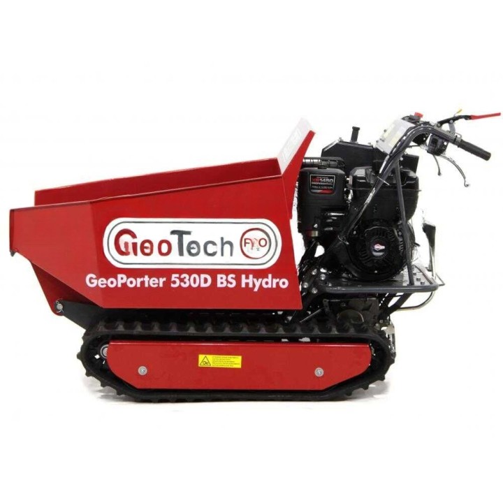 GeoTech Pro GeoPorter 530D BS Hydro minidumpperi, 500 kg, 12 HP, hydraulinen lava