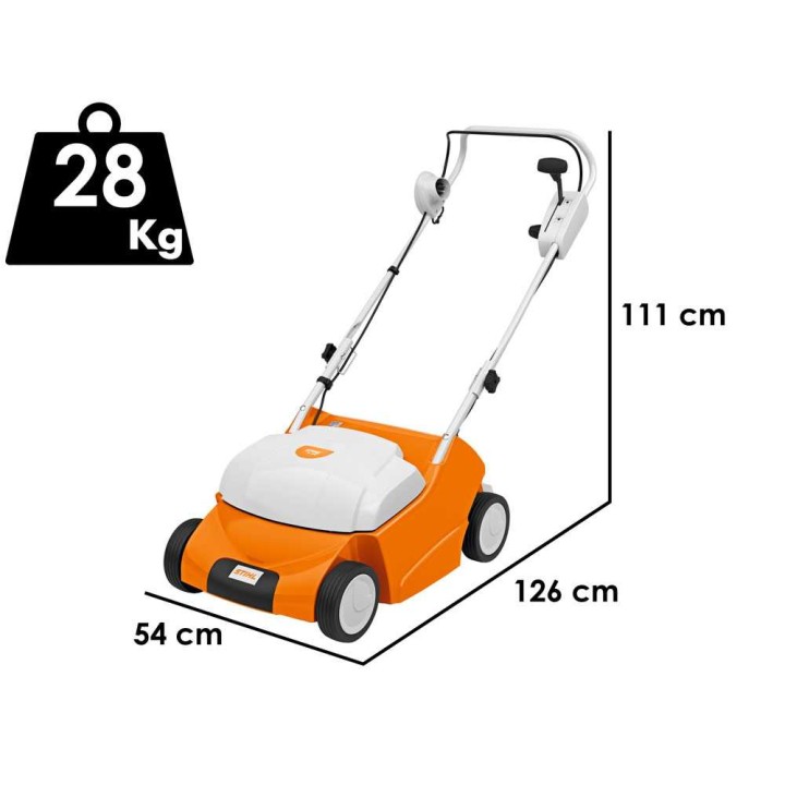 STIHL RLE 540 sähköinen nurmikon ilmaaja, 1 600 W, 38 cm