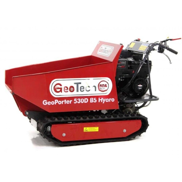 GeoTech Pro GeoPorter 530D BS Hydro minidumpperi, 500 kg, 12 HP, hydraulinen lava