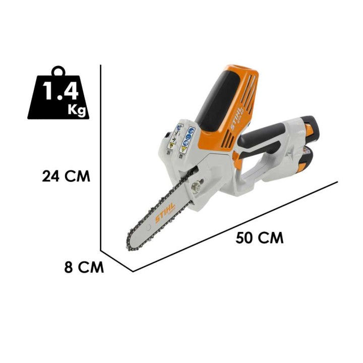 STIHL GTA 40 -akkakarsija, 21,6 V, 2 akkua, 15 cm terälevy