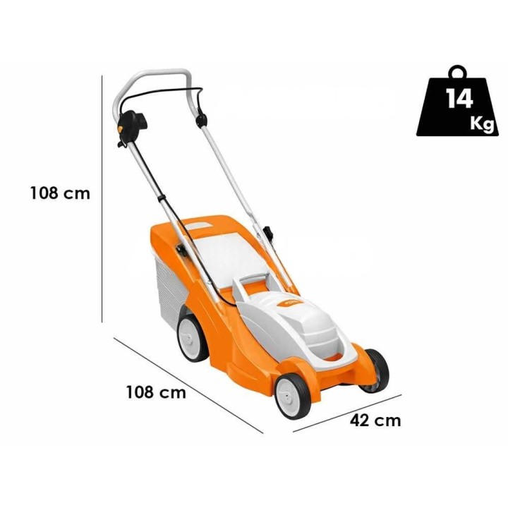 STIHL RME 339 sähköruohonleikkuri, 1 200 W, 37 cm