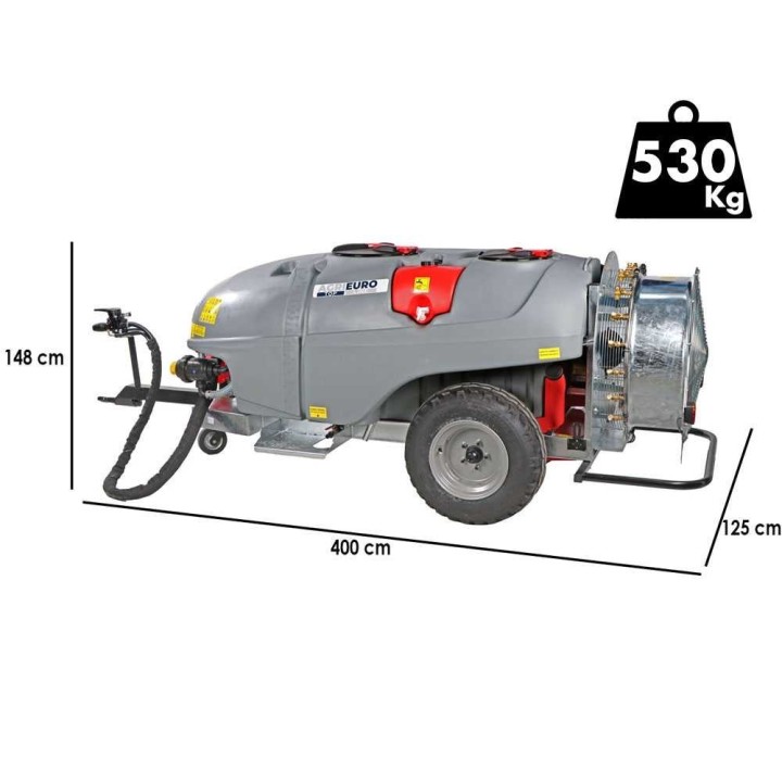Gray T Car 1500/80 traktorivetoinen sumutin, 1 500 l, AR-1064, 800 mm