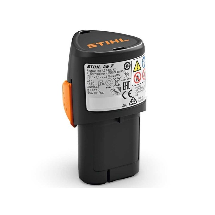 STIHL AS 2 litiumioniakku, 10,8 V, 2,6 Ah, 28 Wh