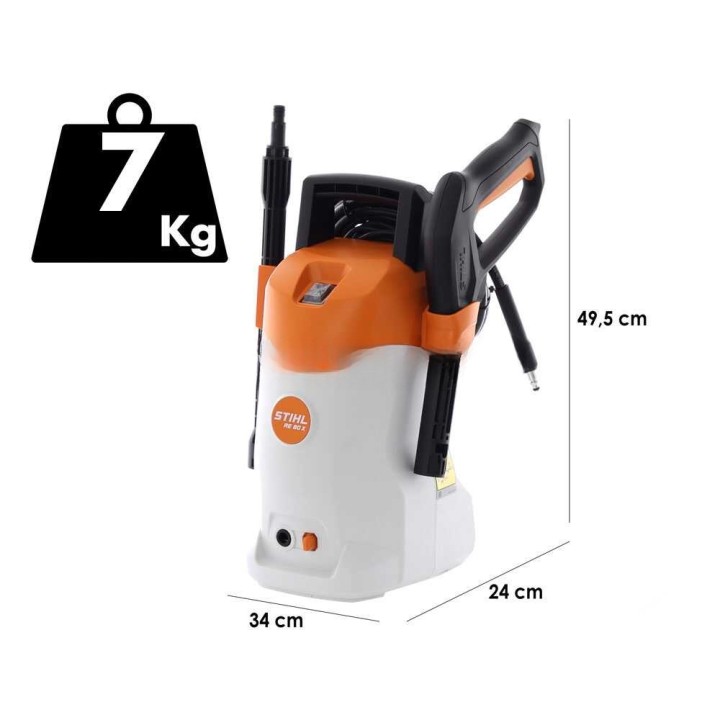 STIHL RE 80 X kylmävesipesuri, 120 bar, 430 l/h, 230 V