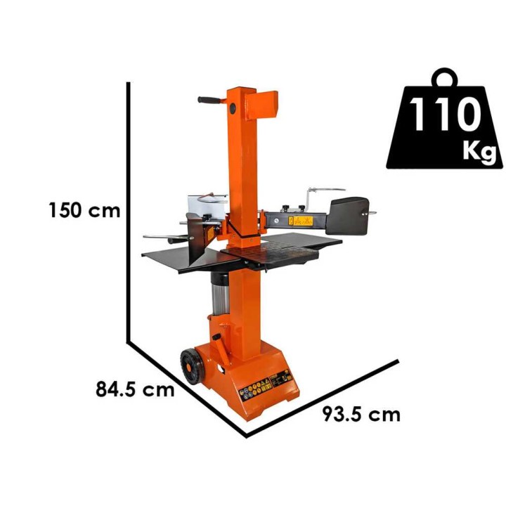 Forest Master FM8VE pystymallinen sähköinen halkomakone, 3 000 W, 8 t