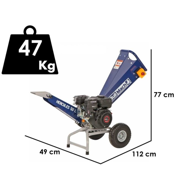 BullMach Hercules 50 L biomurskain, Loncin H200, 196 cm³, 6,5 HP
