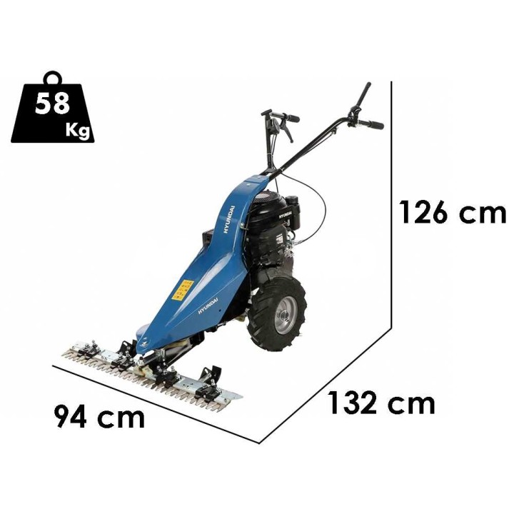 Hyundai JRF-1001AV-2 moottoriniittokone, 87 cm, Loncin 196 cm³, 6,5 HP