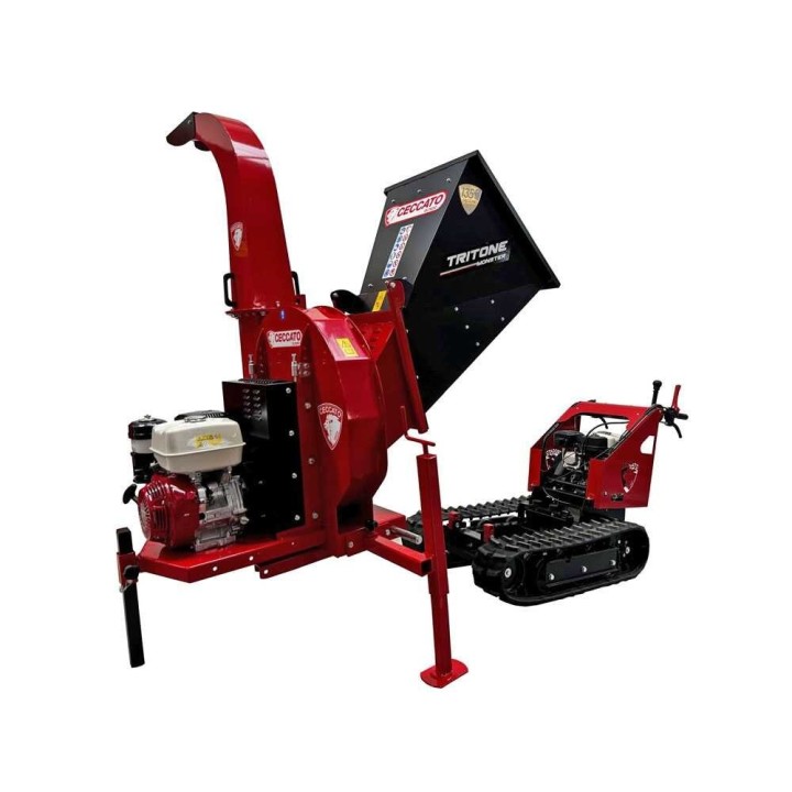 Ceccato Tritone Monster CINGO biopaloittelija, Honda GX390, 13 HP, telaketjut