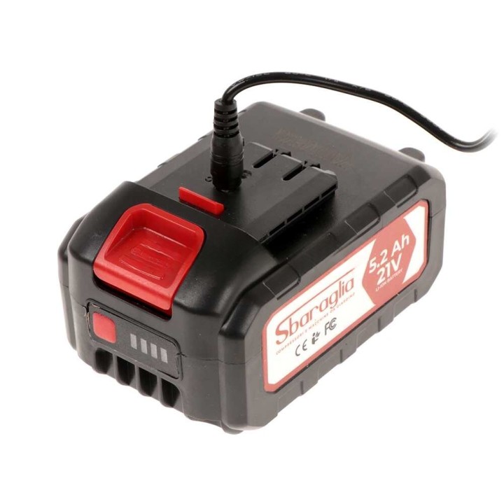 Sbaraglia Tecno Cordless -akkusarja, 21 V / 5,2 Ah, laturi