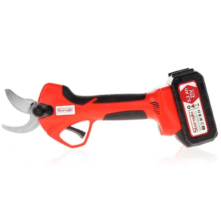 Sbaraglia Tecno Smart 37 -akkukäyttöiset oksasakset, 21 V, 5,2 Ah, 200 W