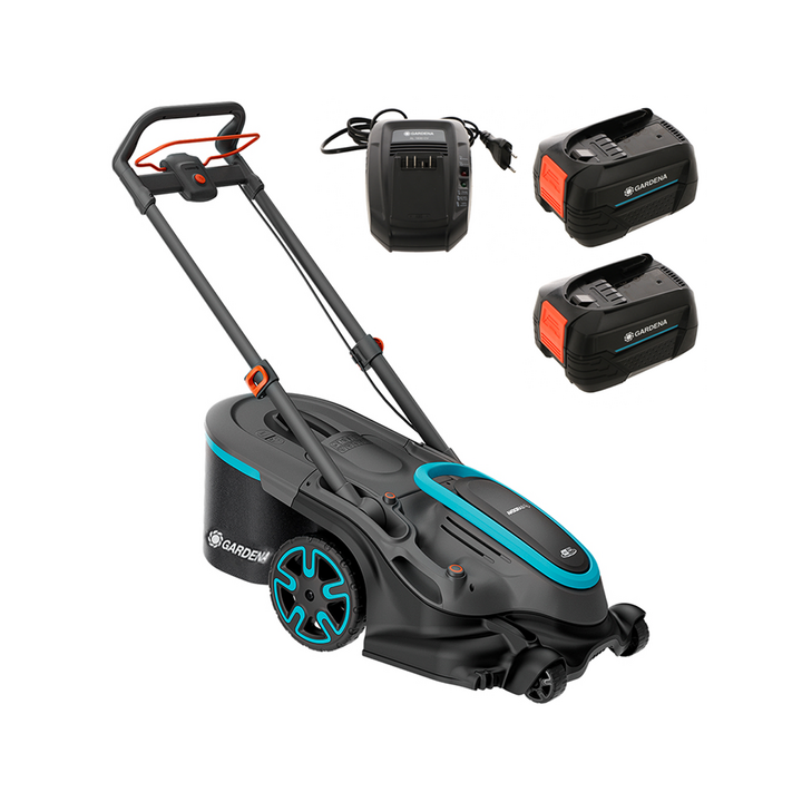 Gardena PowerMax Duo 46 36V P4A akkuruohonleikkuri 46 cm 2 18 V 4 Ah