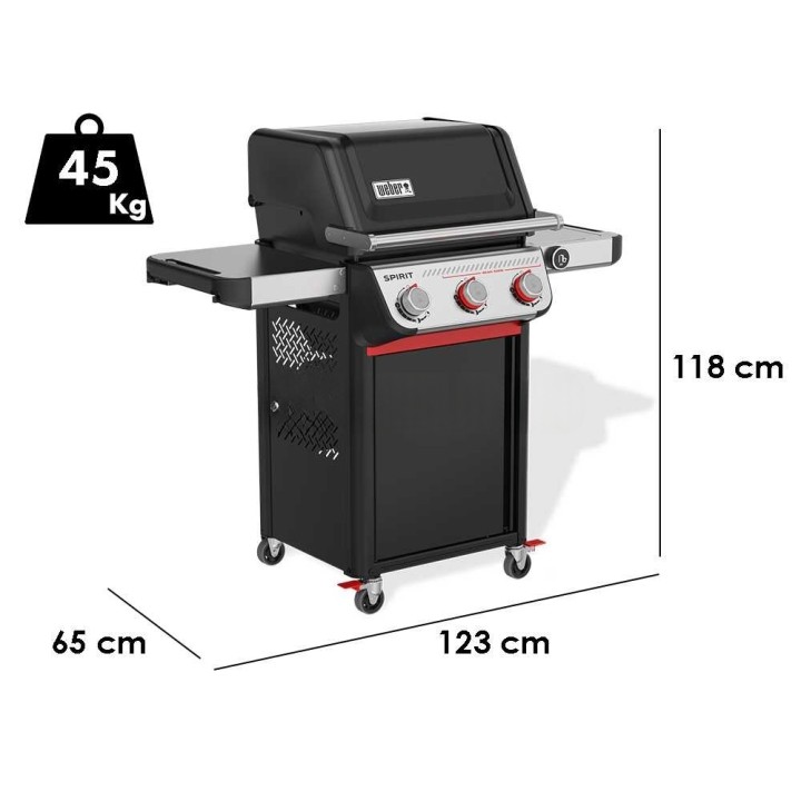 Weber Spirit EP-325 kaasugrilli, 3 poltinta, 7 kW, 2 894 cm²