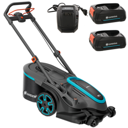 Gardena PowerMax Duo 46 36V P4A akkuruohonleikkuri 46 cm 2 18 V 2 5 Ah