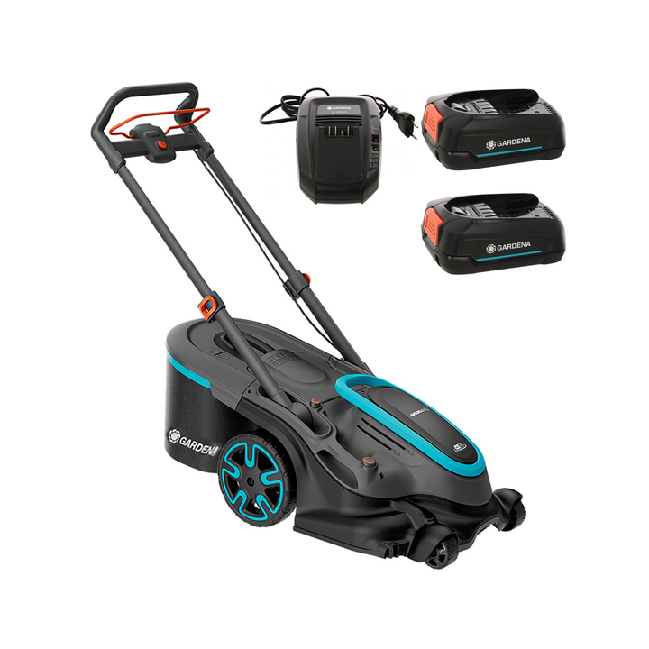 Gardena PowerMax Duo 46 36V P4A akkuruohonleikkuri 46 cm 2 18 V 2 5 Ah
