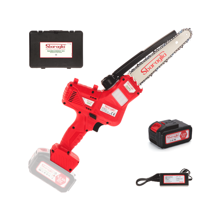 Sbaraglia Rambo Energy 21V akkukäyttöinen oksasaha 400 W 5 2 Ah
