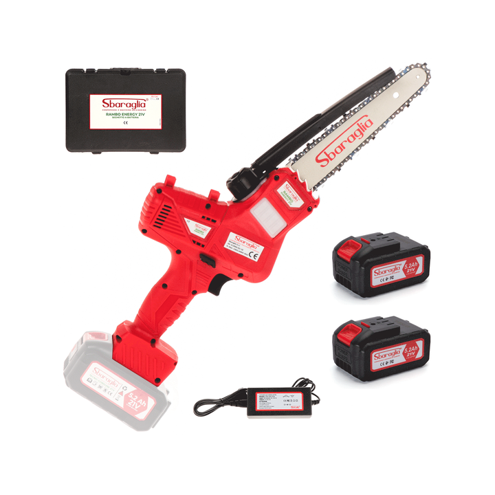 Sbaraglia Rambo Energy 21V akkukäyttöinen oksasaha 2 5 2 Ah 400 W