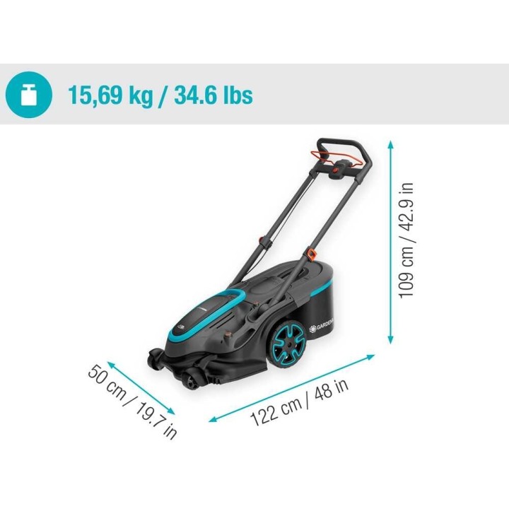 Gardena PowerMax Duo 46/36V P4A akkuruohonleikkuri, 46 cm, ilman akkuja ja laturia