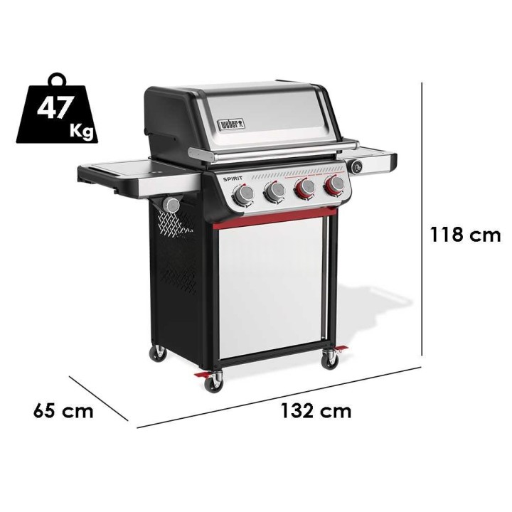 Weber Spirit SP-435 kaasugrilli, 4 poltinta, 10,3 kW