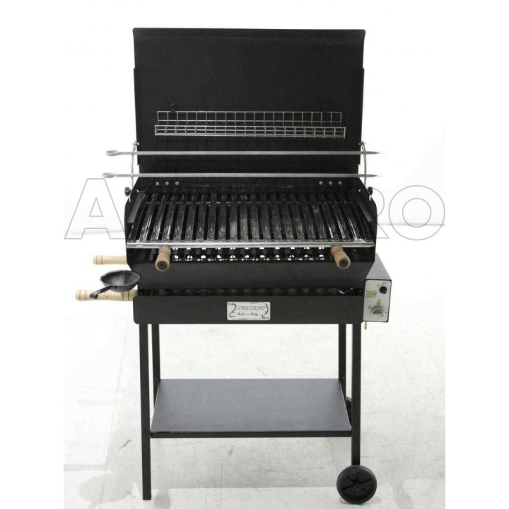 Cruccolini Rimini kaasugrilli, ruostumaton ritilä 68 × 46 cm, 10 kW
