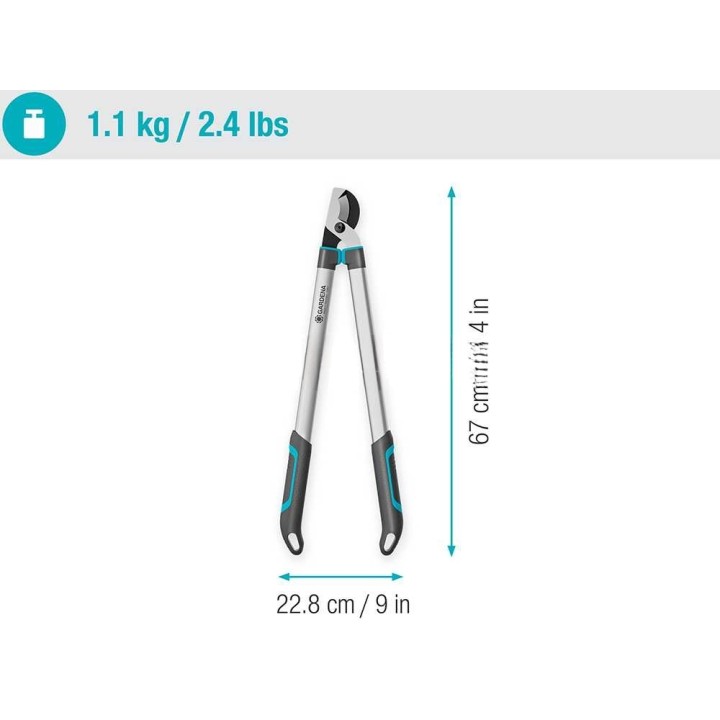 Gardena EasyCut L ohitusleikkuri, 67 cm, oksille enintään 45 mm