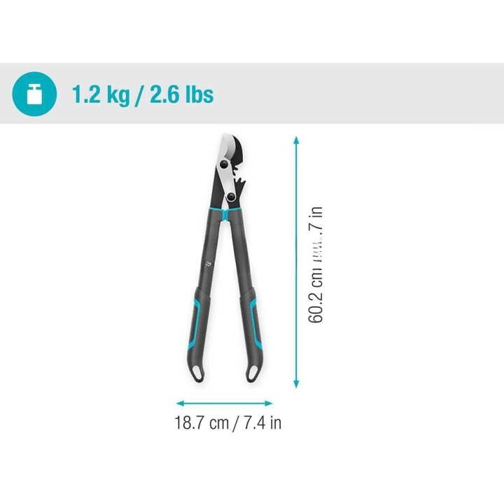 Gardena EnergyCut Pro S pitkävartinen ohitusleikkuri, 60 cm, 50 mm