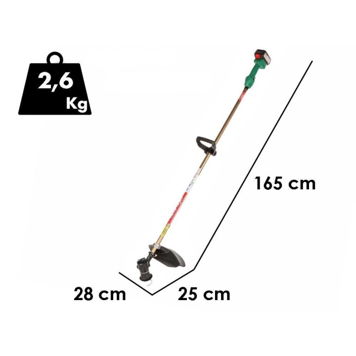 Sbaraglia Forza 24 akkukäyttöinen raivaussaha, 21 V, 500 W, 5,2 Ah