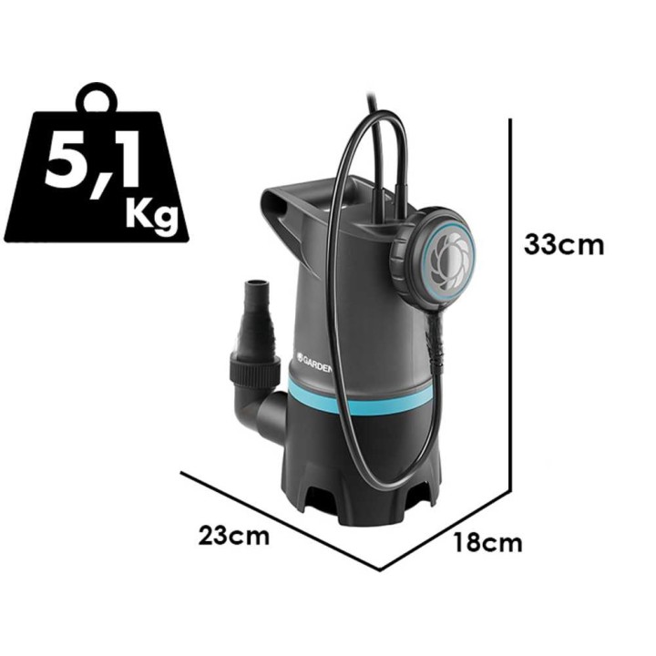 Gardena 20000 BASIC uppopumppu likavedelle, 550 W, 20 000 l/h