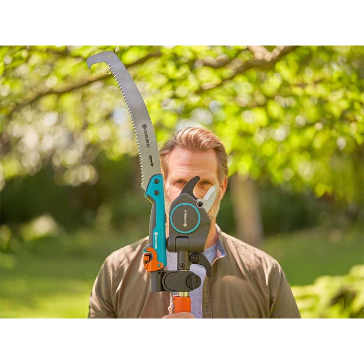 Gardena StarCut Pro L teleskooppioksasakset ja oksasaha, 175–400 cm, 32 mm