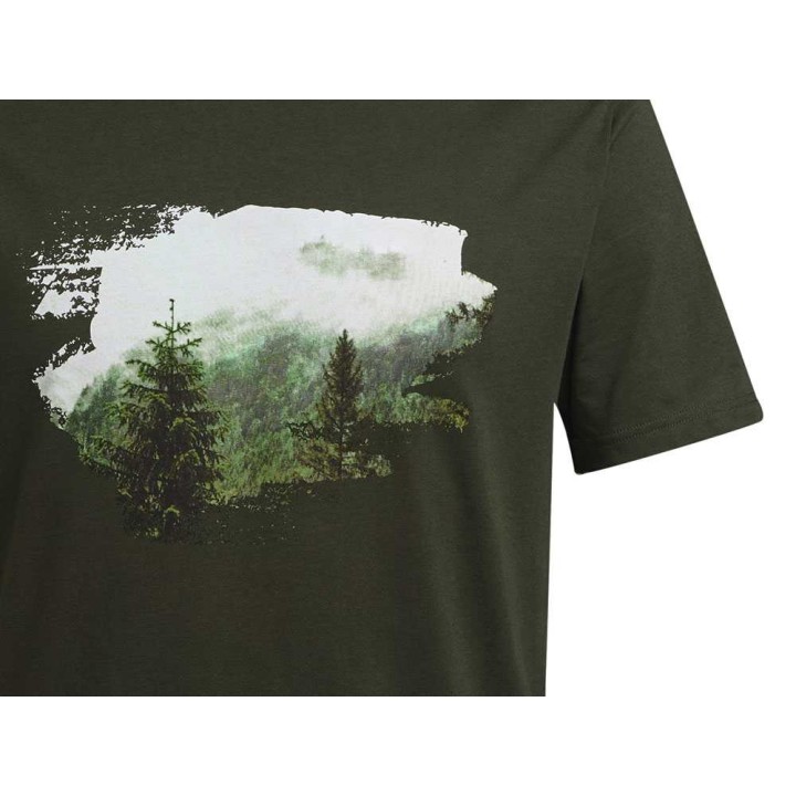 STIHL Forest -t-paita, koko M, tummanvihreä, 100 % puuvillaa