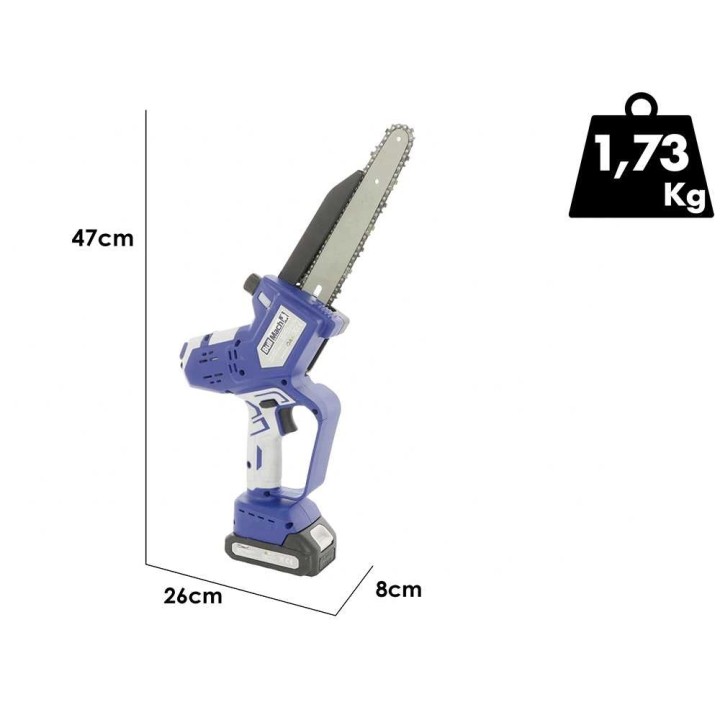 BullMach AION 20 akkukäyttöinen oksasaha, 21 V, 20 cm, 2 × 2 Ah