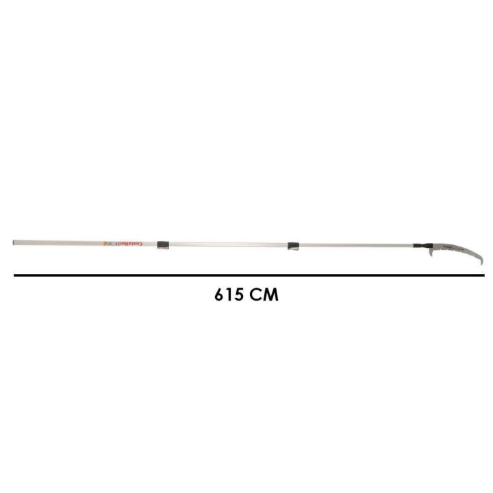 Castellari PS35PRO+AT6 teleskooppivartinen oksasaha, 35 cm, 265–615 cm alumiinivarsi