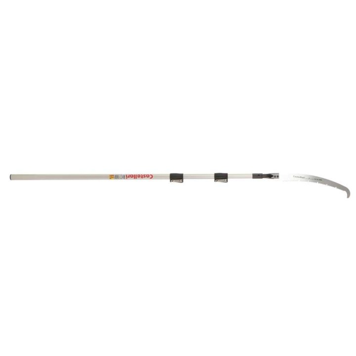Castellari PS35PRO+AT6 teleskooppivartinen oksasaha, 35 cm, 265–615 cm alumiinivarsi