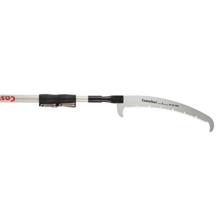 Castellari PS35PRO+AT6 teleskooppivartinen oksasaha, 35 cm, 265–615 cm alumiinivarsi