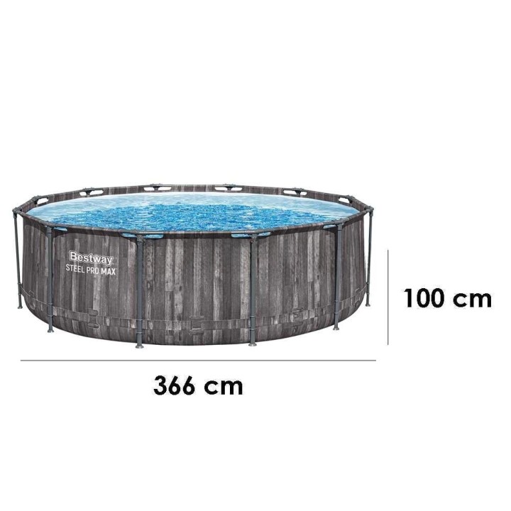 Bestway Steel Pro Max 5614X allas 366 100 cm 9 150 l suodatinpumppu