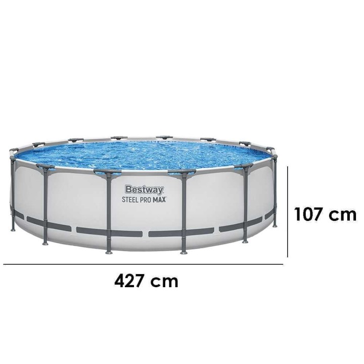 Bestway Steel Pro Max 56595 pyöreä uima-allas, 427 × 84 cm, 10 220 l