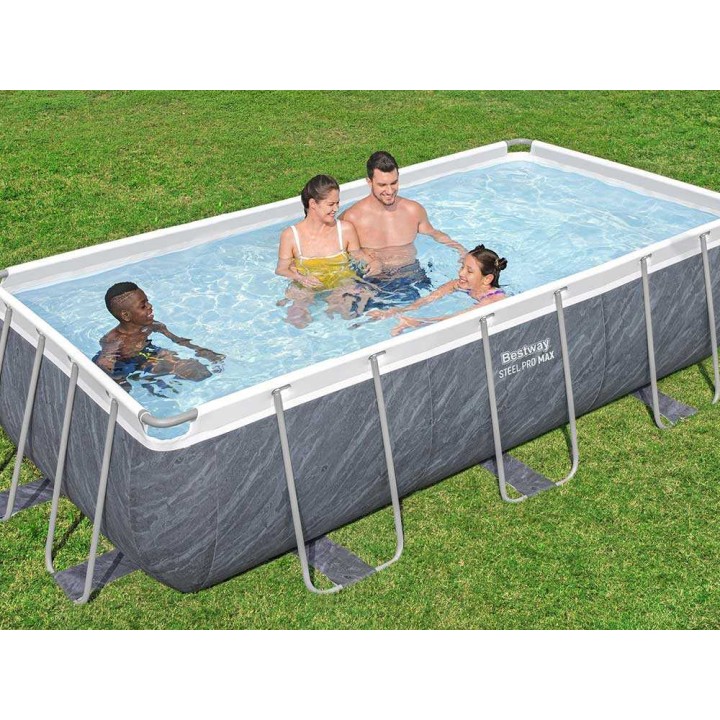 Bestway Steel Pro Max 56721 maanpäällinen allas, 404 × 201 × 100 cm, 6 478 l