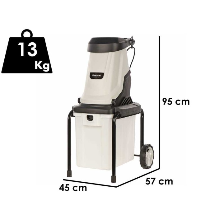 BlackStone SHRED 45 BL PLUS oksasilppuri, 2 800 W, 230 V, 45 mm