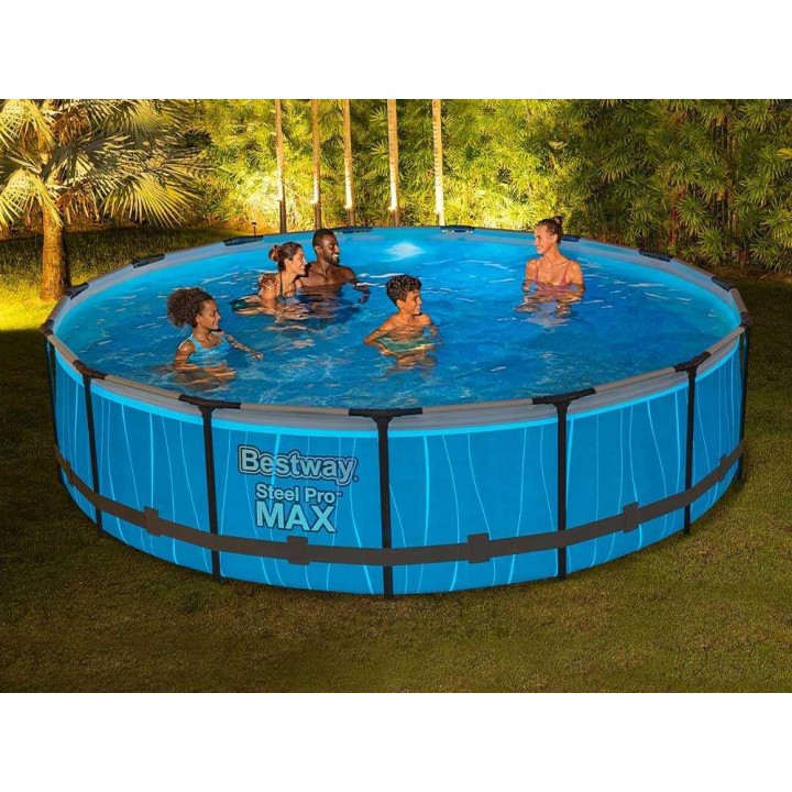 Bestway Steel Pro Max 561GD allas, Ø457 × 107 cm, 14 970 l